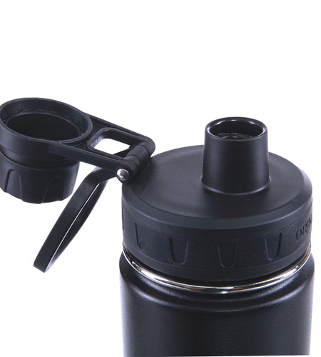 DRINCO® 22oz Stainless Steel Sport Water Bottle - Black