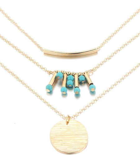 Turquoise Multilayer Necklace